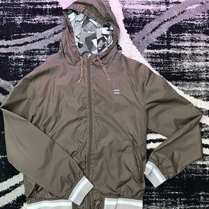 Billabong Men's Olive Hooded Windbreaker